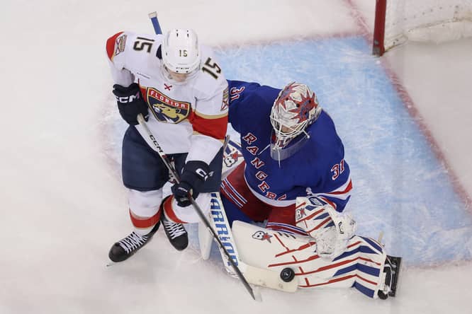 NHL: Stanley Cup Playoffs-Florida Panthers at New York Rangers