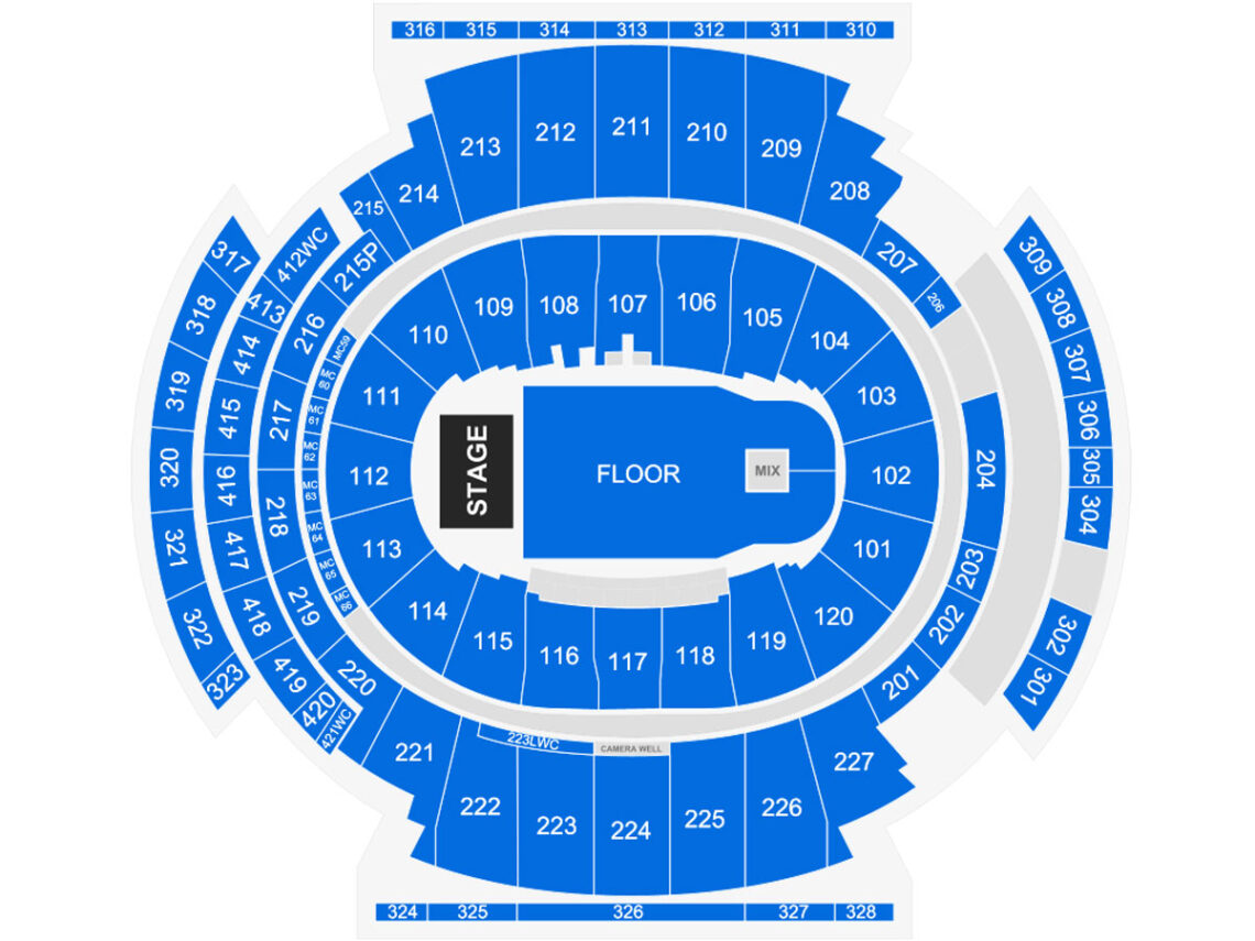 Madison Square Garden Seating Chart 1140x855 