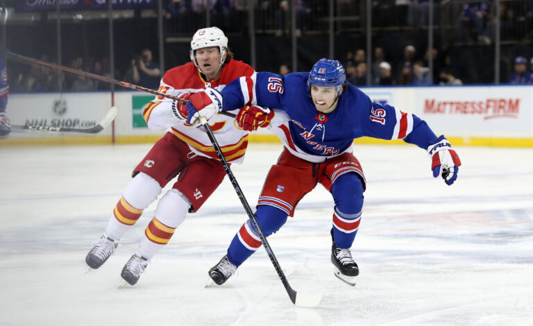 NHL: Calgary Flames at New York Rangers