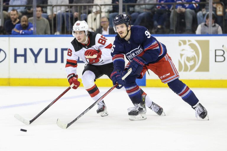 NHL: New Jersey Devils at New York Rangers