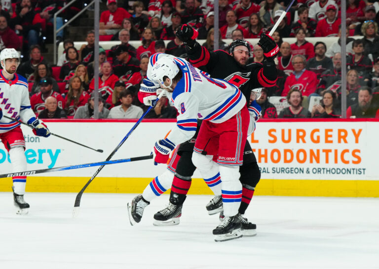 NHL: Stanley Cup Playoffs-New York Rangers at Carolina Hurricanes