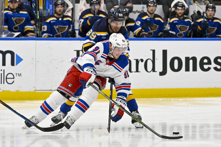 NHL: New York Rangers at St. Louis Blues