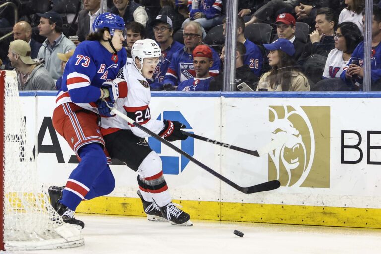 NHL: Ottawa Senators at New York Rangers