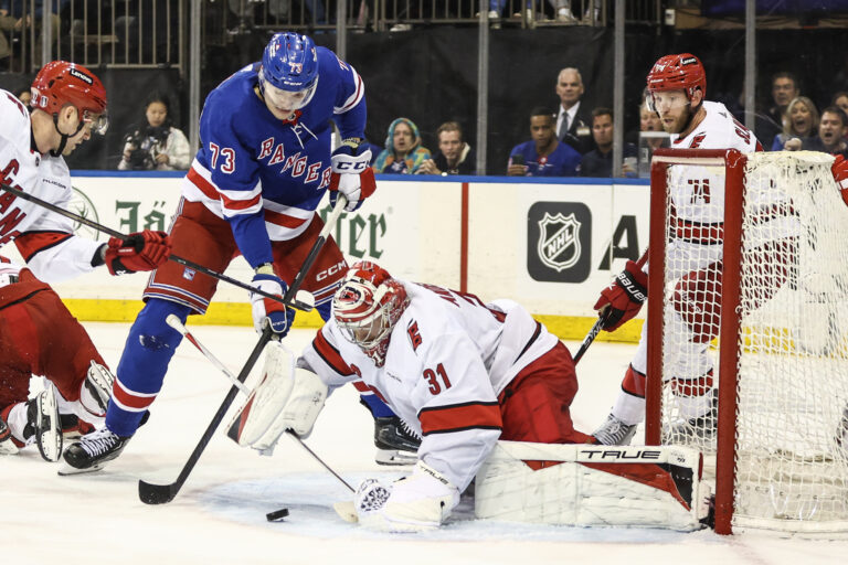 NHL: Stanley Cup Playoffs-Carolina Hurricanes at New York Rangers