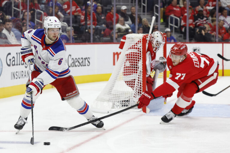 NHL: New York Rangers at Detroit Red Wings