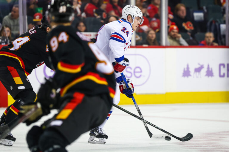 NHL: New York Rangers at Calgary Flames