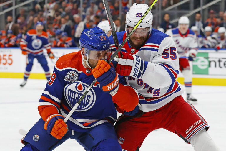 NHL: New York Rangers at Edmonton Oilers