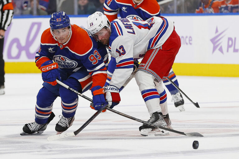 NHL: New York Rangers at Edmonton Oilers