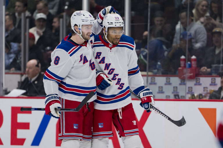 NHL: New York Rangers at Vancouver Canucks