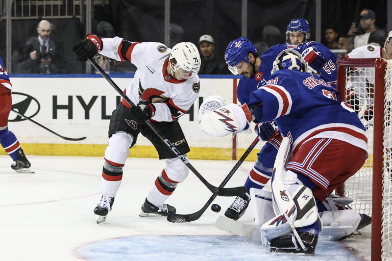 NHL: Ottawa Senators at New York Rangers