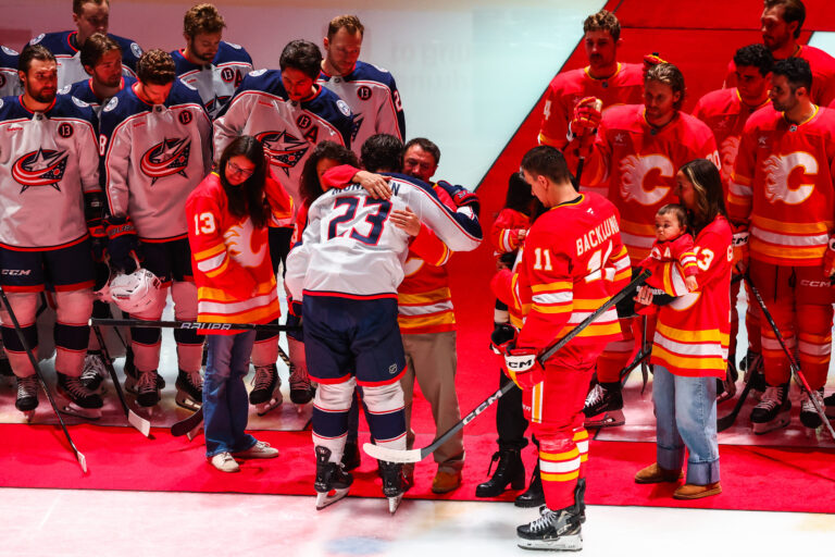 NHL: Columbus Blue Jackets at Calgary Flames