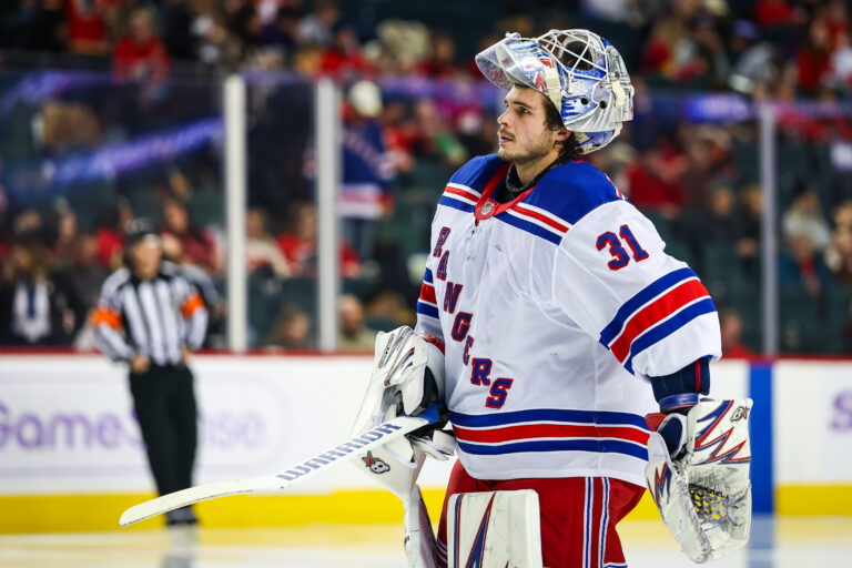 NHL: New York Rangers at Calgary Flames