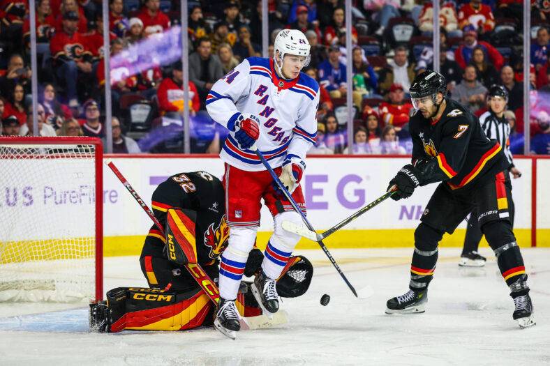 NHL: New York Rangers at Calgary Flames