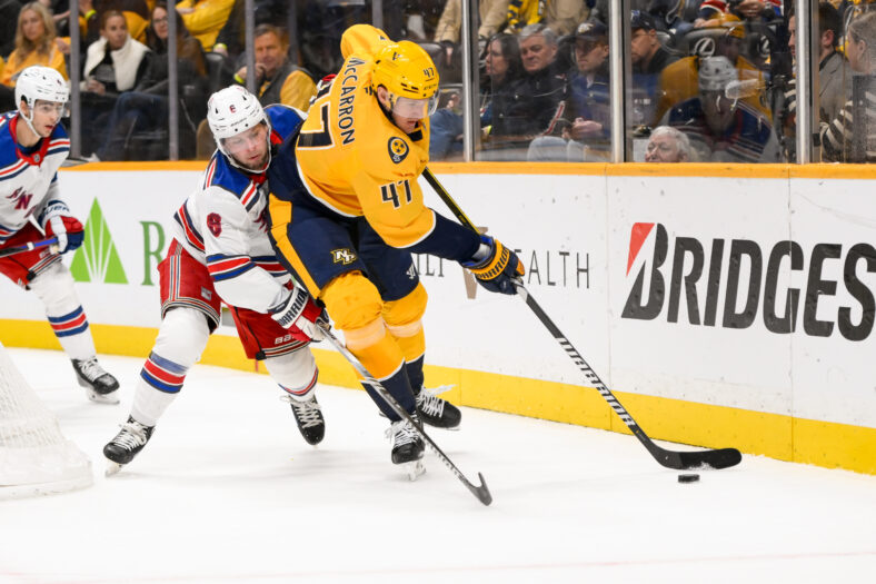 NHL: New York Rangers at Nashville Predators