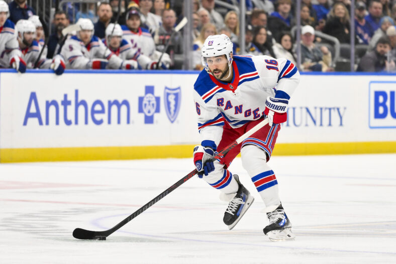 NHL: New York Rangers at St. Louis Blues