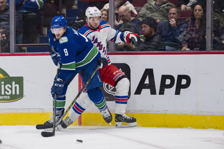 NHL: New York Rangers at Vancouver Canucks