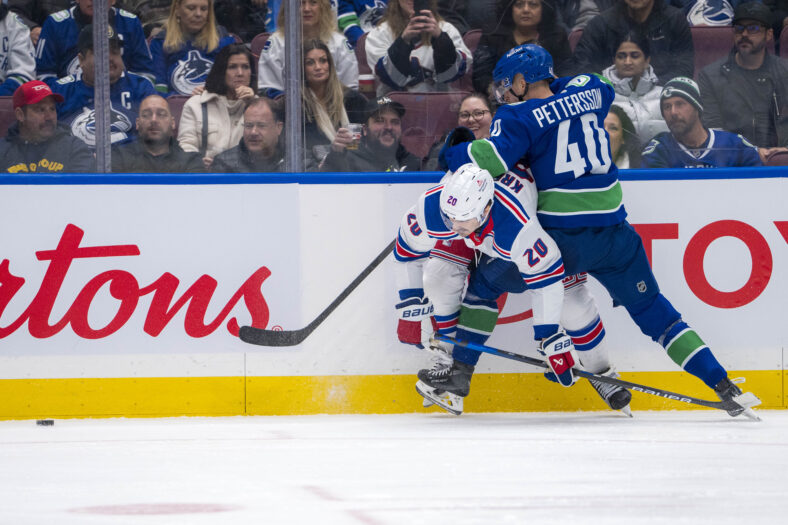 NHL: New York Rangers at Vancouver Canucks