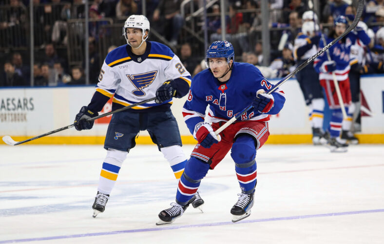 NHL: St. Louis Blues at New York Rangers