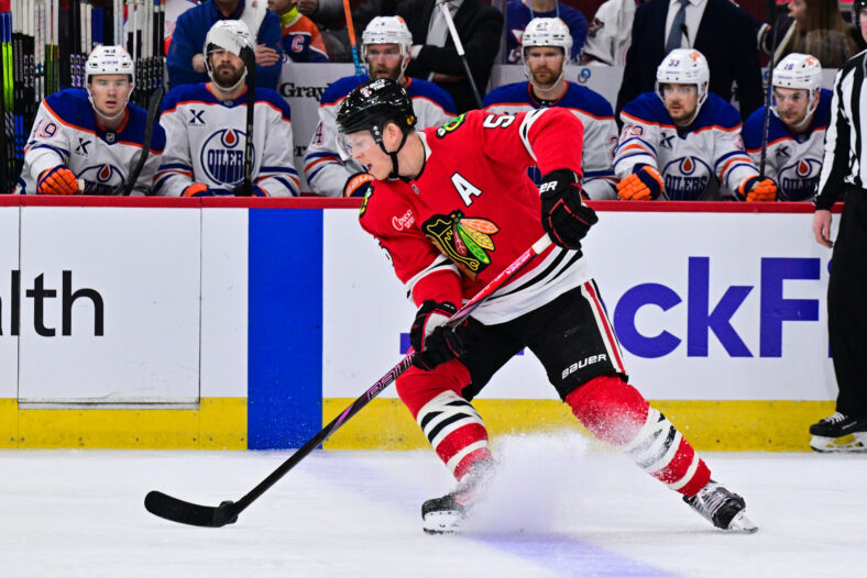 NHL: Edmonton Oilers at Chicago Blackhawks