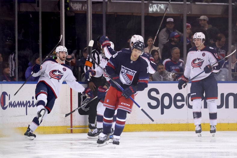 NHL: Columbus Blue Jackets at New York Rangers