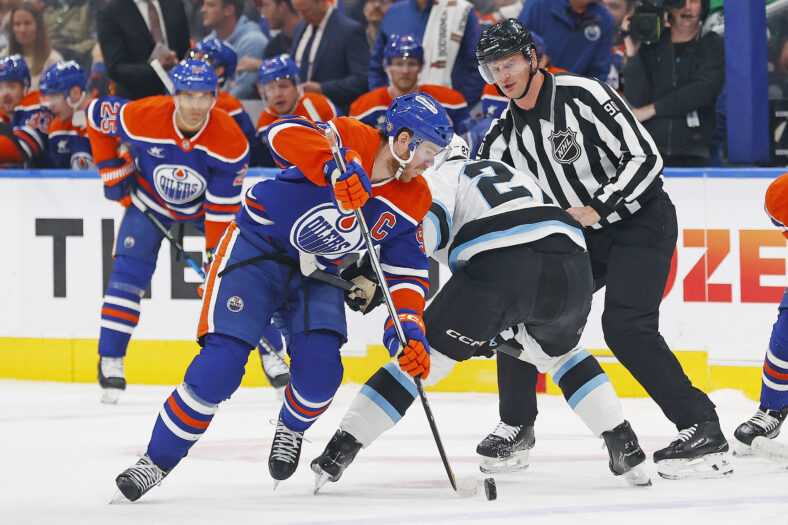 NHL: Utah at Edmonton Oilers